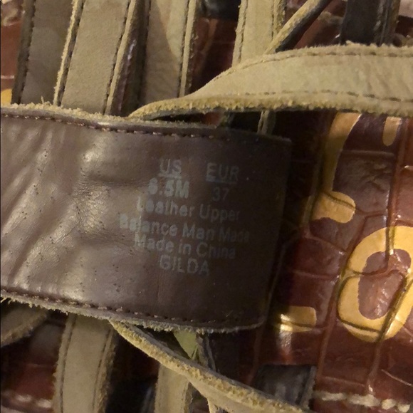 Sam Edelman Camo Gladiator Sandal Size 6.5 - Picture 4 of 4